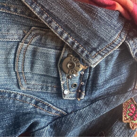 Vintage Zoey 101 Jean Hooded Jacket Sz L - Picture 7 of 9